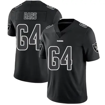 Black Impact Youth Alex Bars Las Vegas Raiders Limited Jersey
