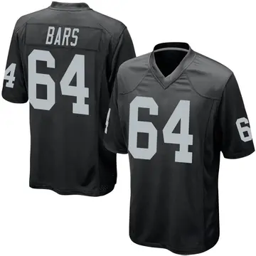 Black Men's Alex Bars Las Vegas Raiders Game Team Color Jersey
