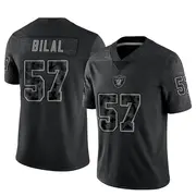 Black Men's Asmar Bilal Las Vegas Raiders Limited Reflective Jersey