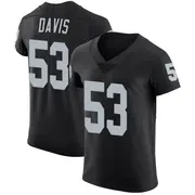 Black Men's Tae Davis Las Vegas Raiders Elite Team Color Vapor Untouchable Jersey