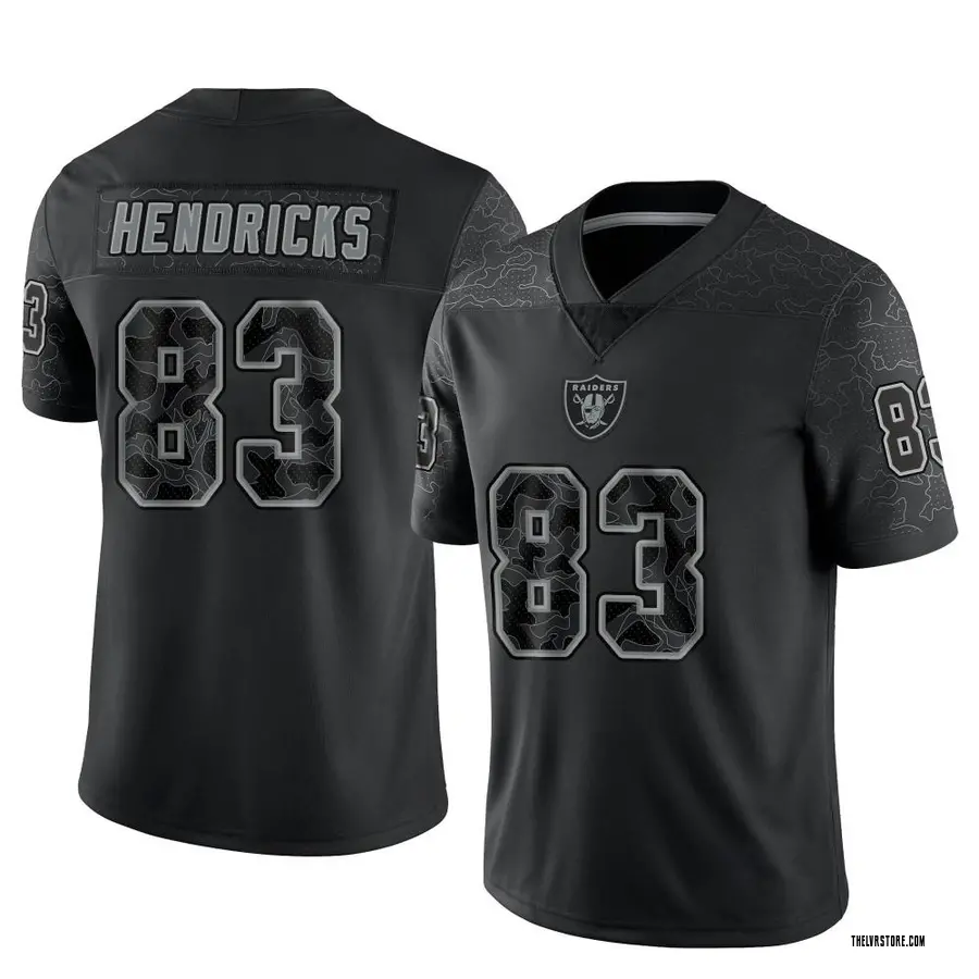 Black Men's Ted Hendricks Las Vegas Raiders Limited Reflective Jersey