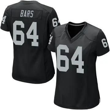 Black Women's Alex Bars Las Vegas Raiders Game Team Color Jersey