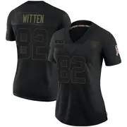 Black Women's Jason Witten Las Vegas Raiders Limited 2020 Salute To Service Jersey