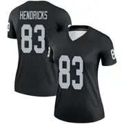 Black Women's Ted Hendricks Las Vegas Raiders Legend Jersey