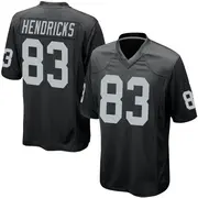 Black Youth Ted Hendricks Las Vegas Raiders Game Team Color Jersey