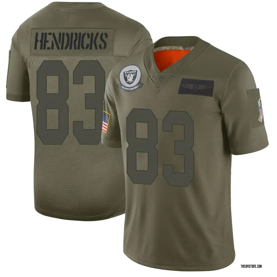 Camo Youth Ted Hendricks Las Vegas Raiders Limited 2019 Salute to Service Jersey