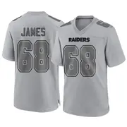 Gray Youth Andre James Las Vegas Raiders Game Atmosphere Fashion Jersey