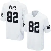 White Men's Al Davis Las Vegas Raiders Game Jersey