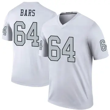 White Men's Alex Bars Las Vegas Raiders Legend Color Rush Jersey