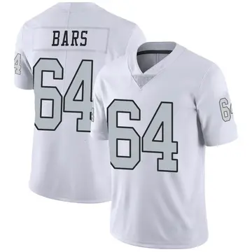 White Men's Alex Bars Las Vegas Raiders Limited Color Rush Jersey