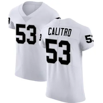 White Men's Austin Calitro Las Vegas Raiders Elite Vapor Untouchable Jersey