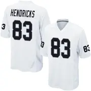 White Men's Ted Hendricks Las Vegas Raiders Game Jersey