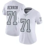 White Women's Justin Herron Las Vegas Raiders Limited Color Rush Jersey