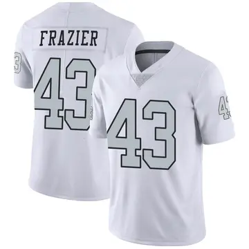 White Youth Kavon Frazier Las Vegas Raiders Limited Color Rush Jersey