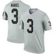 Youth EJ Manuel Las Vegas Raiders Legend Inverted Silver Jersey